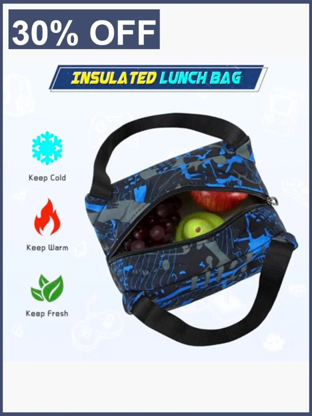 Kids School Backpack with Lunch Bag & Pencil Case, 15.6